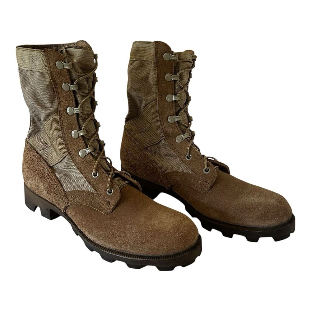 RO-Search Military Boots Mens 8N Type II Hot Weather Desert Tan Suede New NWOT
